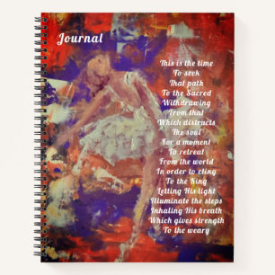 Inspirerend gebed met ballerina notitieboek