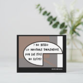 INSPIREREND GEDACHTE BRIEFKAART | T-shirt, Mokken (Staand voorkant)