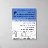 Inspirerend gedicht - Canvas (Voorkant)