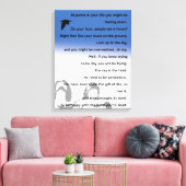 Inspirerend gedicht - Canvas Afdruk (Insitu (Woonkamer))