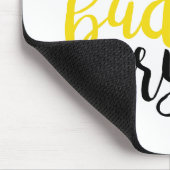 Inspirerend gele badass-mousepad muismat (Hoek)