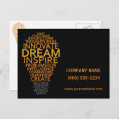 Inspirerend Gloeilamp aangepaste briefkaarten (Voorkant / Achterkant)