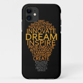Inspirerend gloeilamp aangepaste iPhone case (Achterkant)