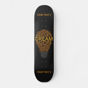 Inspirerend gloeilamp aangepaste skateboards