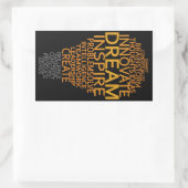 Inspirerend gloeilamp aangepaste stickers (Tas)