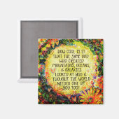 Inspirerend God is Cool Inspirivity Faith Fun Magneet (Voorkant / Achterkant)