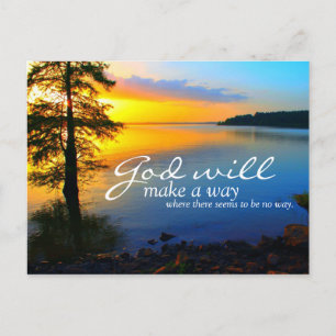 Inspirerend: God zal een weg maken... Briefkaart