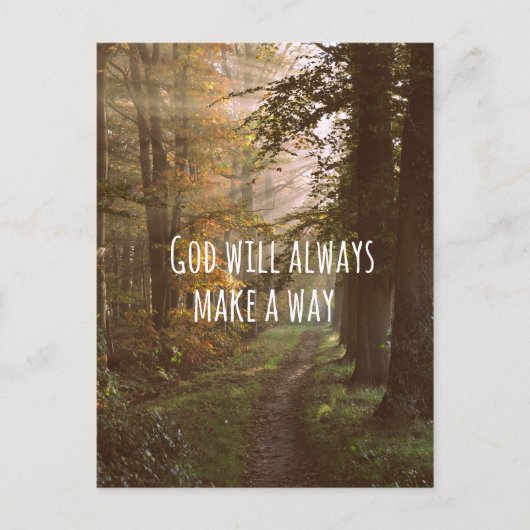 Inspirerend Godsaanhaling Briefkaart (Voorkant)