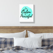 Inspirerend goede vibes voor harde werknemers canvas afdruk (Insitu (Slaapkamer))