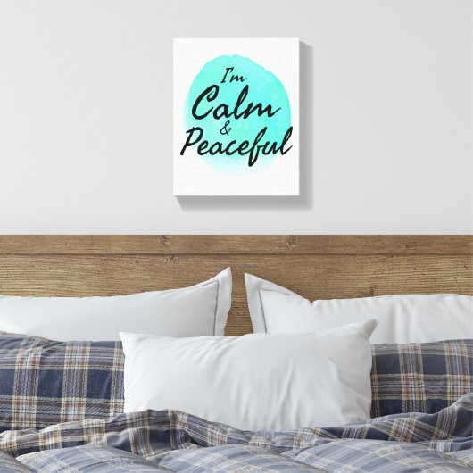 Inspirerend goede vibes voor harde werknemers canvas afdruk (Insitu (Slaapkamer))