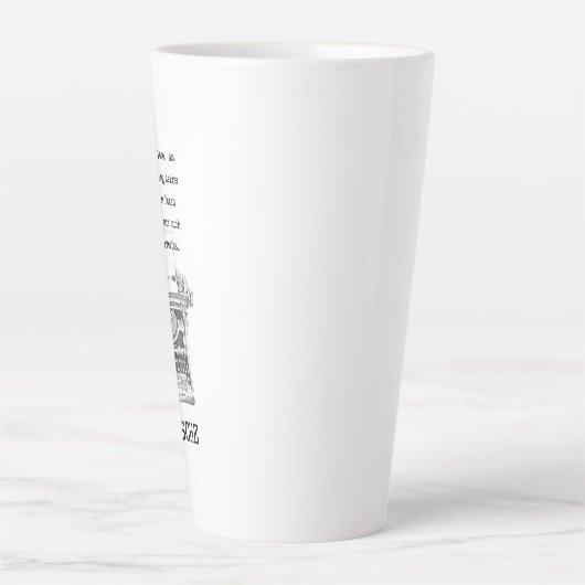 Inspirerend "Goodness" en liefdesquote NIETZSCHE Latte Mok (Voorkant)