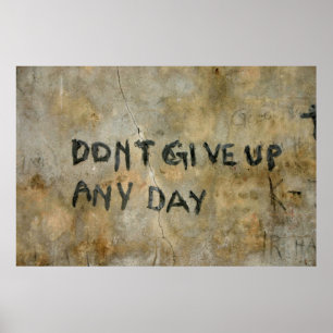 Inspirerend graffiti - Afdrukken Poster