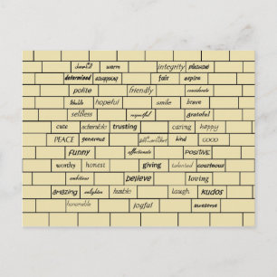 Inspirerend graffiti-Briefkaart Briefkaart