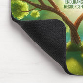 Inspirerend groen muismat (Hoek)