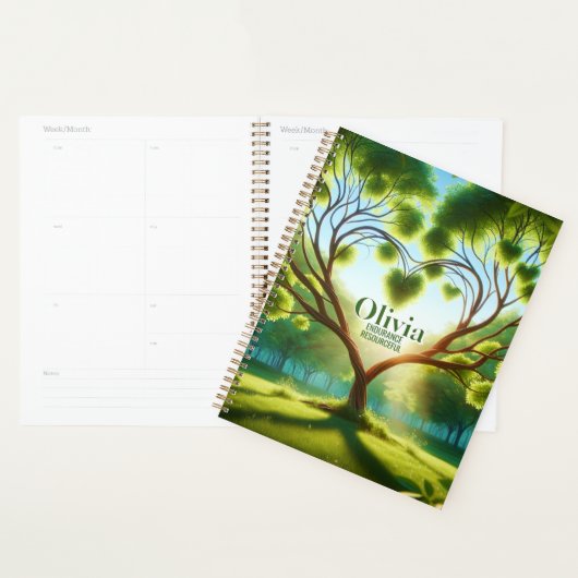 Inspirerend groen planner (Display)