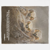 Inspirerend - Grote - Hoorneigenaar - Oogst-script Fleece Deken (Voorkant (Horizontaal))