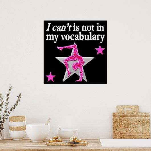 INSPIREREND GYMNASTISCH ONTWERP POSTER (Keuken)