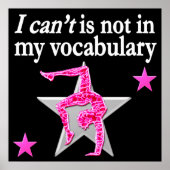 INSPIREREND GYMNASTISCH ONTWERP POSTER (Voorkant)