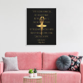 Inspirerend Hafiz Dance Quote Gold Ballet Dancer Canvas Afdruk (Insitu (Woonkamer))