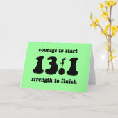 Inspirerend halve marathon kaart (Gele Bloem)