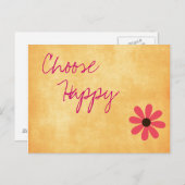 Inspirerend Happy Message-Briefkaart Briefkaart (Voorkant / Achterkant)