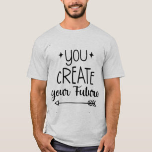 Inspirerend heren T-shirt - Je creëert