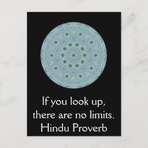 inspirerend Hindu Proverb uit India Briefkaart
