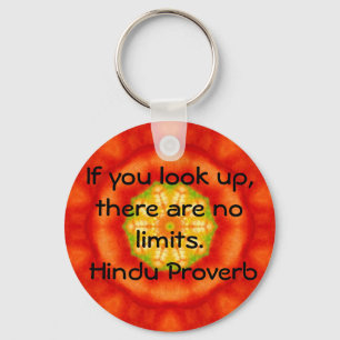 inspirerend Hindu Proverb uit India Sleutelhanger