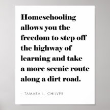 Inspirerend Homeschool Quote Poster
