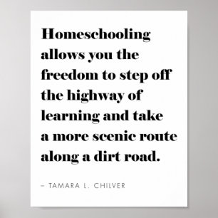 Inspirerend Homeschool Quote Poster