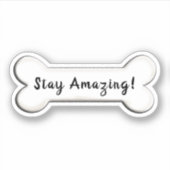 inspirerend hondenbotvorm sticker (Voorkant)