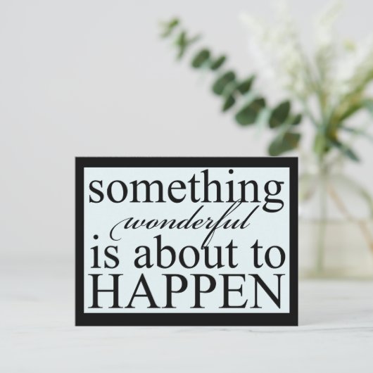 Inspirerend iets geweldig Briefkaart (Staand voorkant)