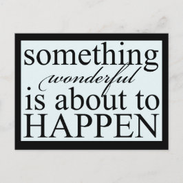 Inspirerend iets geweldig Briefkaart