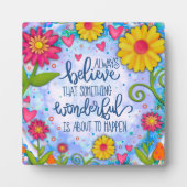  Inspirerend Iets geweldigs Floral Fotoplaat (Voorkant)