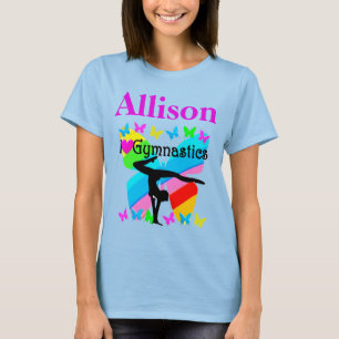INSPIREREND IK HOU VAN GYMNASTIEK GEPERSONALISEERD T-SHIRT