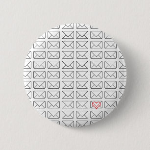 Inspirerend ik hou van je notitie ronde button 5,7 cm