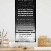 INSPIREREND INVICTUS POEM POSTER (Keuken)