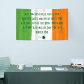 Inspirerend Irish Blessing Flag Shamrock Patrick Spandoek (Beurs)