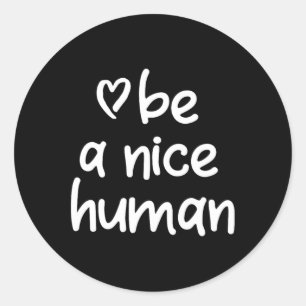 Inspirerend is een mooi mens. Positieve houding Ronde Sticker