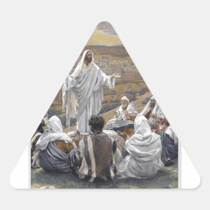 Inspirerend Jesus Bible Faith Hope Love Driehoek Sticker
