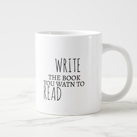 Inspirerend Jumbo Mok Schrijf het boek dat je wilt (Rechts)