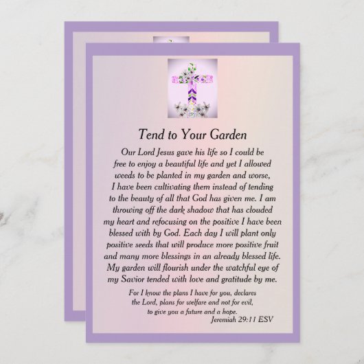 Inspirerend Kaart (Voorkant / Achterkant)