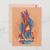  Inspirerend kaart-Bloom Beyond Fear Briefkaart (Voorkant / Achterkant)