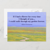 Inspirerend kaart Denken aan jou 1 (Voorkant / Achterkant)