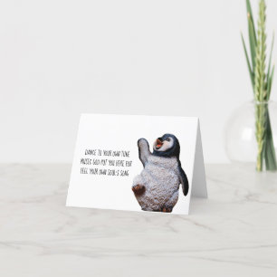 Inspirerend Kaart - Penguin Haiku