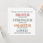 Inspirerend Kaart voor Dochter (Voorkant / Achterkant in situ)