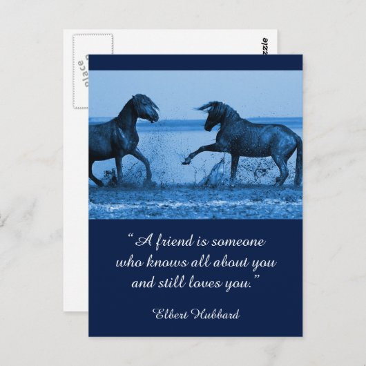 Inspirerend kaart Vriendschap 1 (Voorkant / Achterkant)