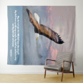 Inspirerend kale adelaar Scriptuur Verse Wandkleed (In Situ (horizontaal))