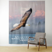 Inspirerend kale adelaar Scriptuur Verse Wandkleed (In situ)