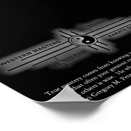 Inspirerend Karate Poster (Hoek)